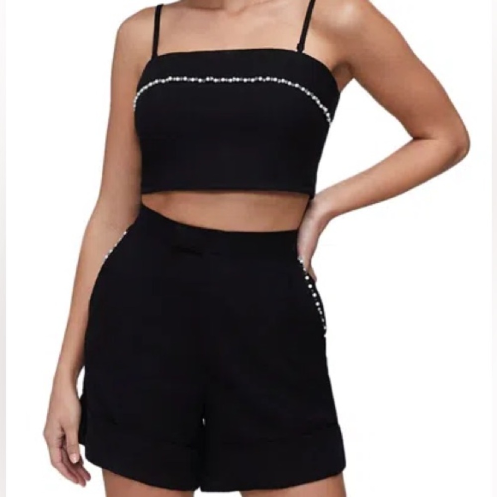 ODESSA LINEN-BLEND TOP + SHORT SET